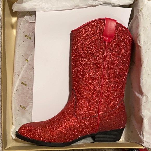 Red Sparkly Cowboy Boots | Poshmark
